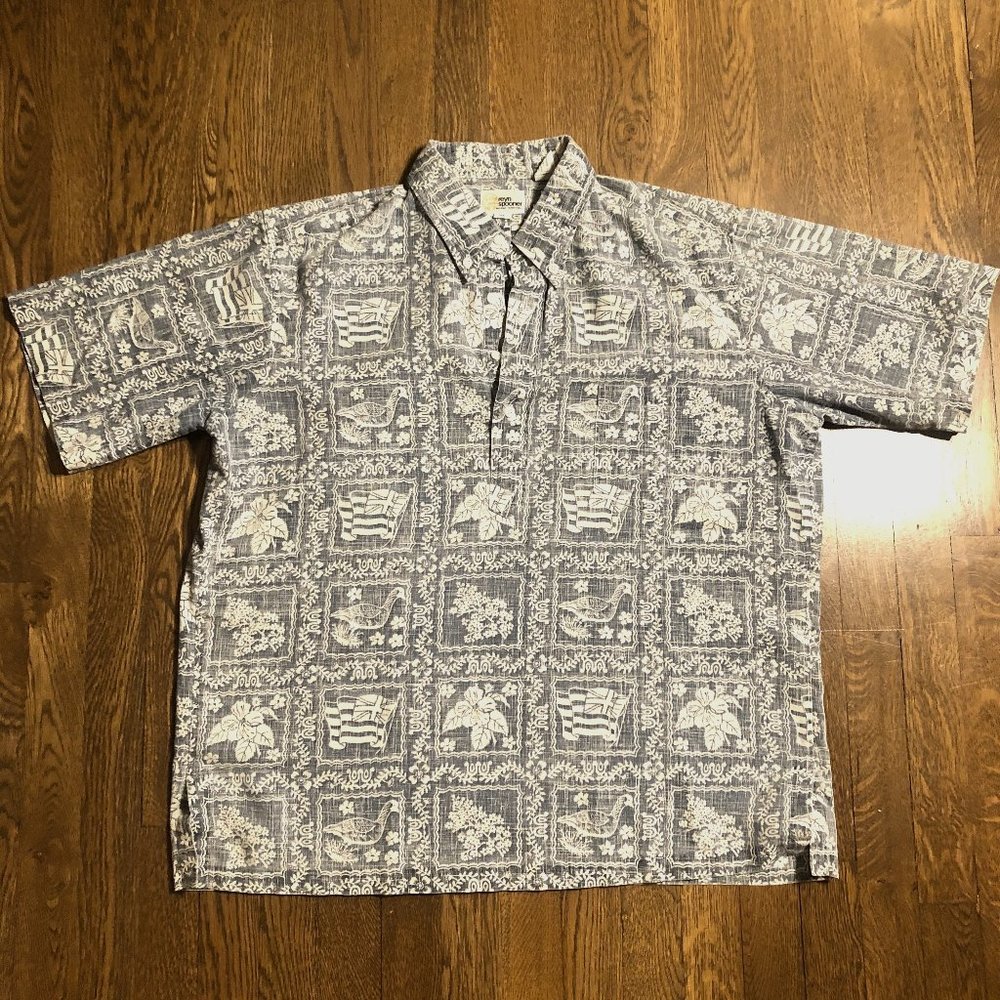 Reyn Spooner Hawaiian Floral Vintage Shirt, XL